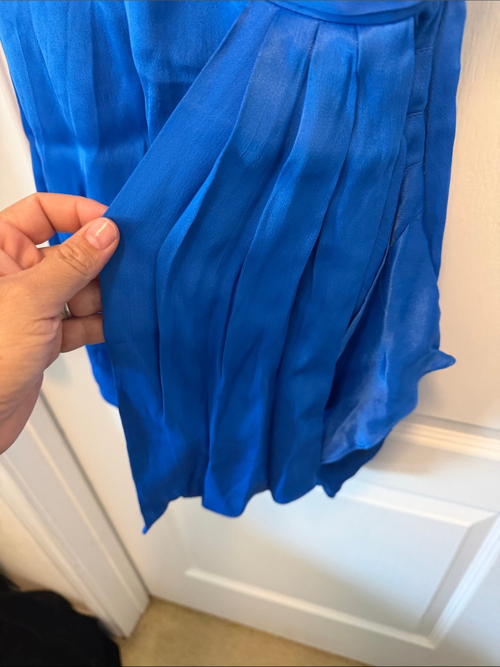 Saylor Clark Mini Dress in royal blue. - Picture 5 of 8